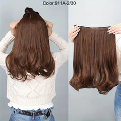 35 56 cm Wavy Hair Extensions 5 Clips Synthetic Fiber Hair Piece