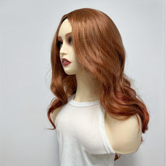 Orange Long Wavy Wig Synthetic Anime Cosplay Halloween Party Wig