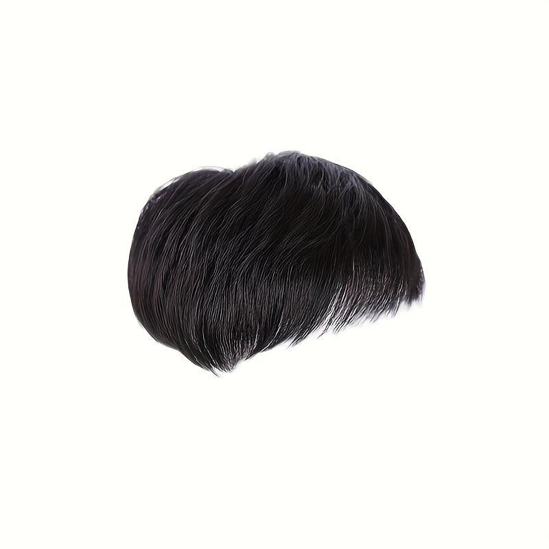 Men's Topper With Hair Bangs Human Hair Clip In Hair Extensions