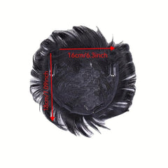 Men's Topper With Hair Bangs Human Hair Clip In Hair Extensions