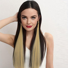 60 96 Cm Clip In Hair Extensions Party Highlights Streaks