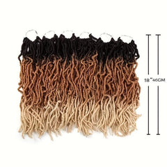 45 72 Cm Ombre Faux Locs Crochet Hair Extensions for Women