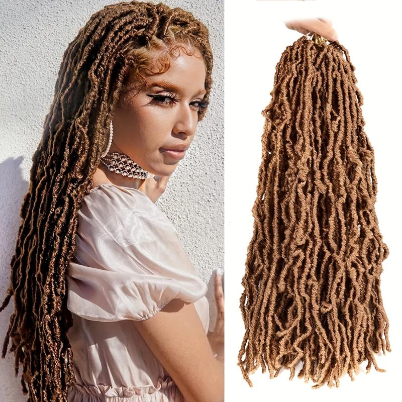 45 72 Cm Ombre Faux Locs Crochet Hair Extensions for Women