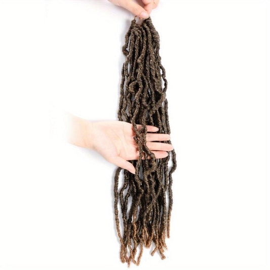 45 72 Cm Ombre Faux Locs Crochet Hair Extensions for Women