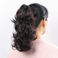 30 48 Cm Wavy Curly Ponytail Extensions Synthetic Claw Clip In Hair Extensions