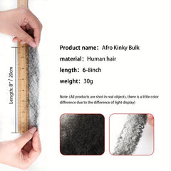 Real Human Hair Puffy Hair Pack for Reggae Dreadlocks 30g