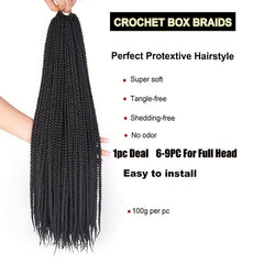 Crochet Braids Box Braid 50 Long Synthetic Hair Extensions 3S Crochet Braid Hair