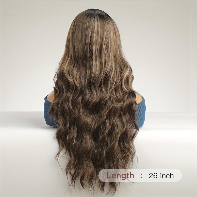 66 cm Curly Wave Lace Front Hair Wigs for Women Girls