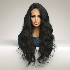 66 cm Curly Wave Lace Front Hair Wigs for Women Girls