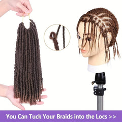 Short Faux Locs Crochet Hair 6 Packs Pre Twisted Crochet Hair For Women