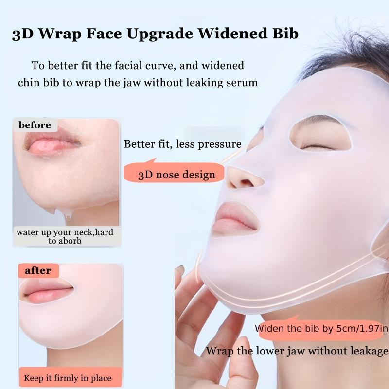 2 Pack Reusable Silicone Face Mask Holder For Sheet Masks Prevent Evaporation
