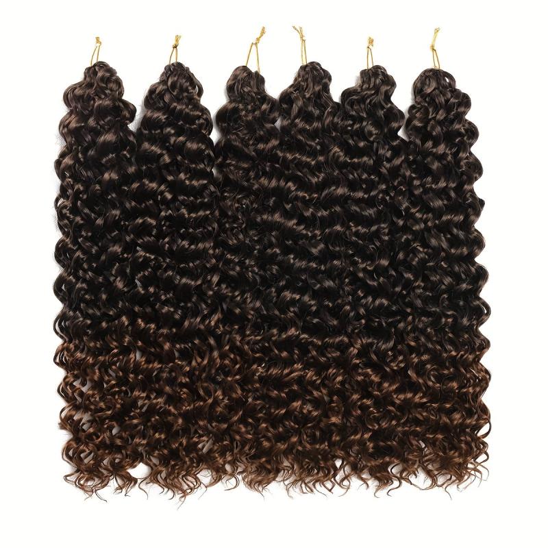 55 88 Cm Curl Crochet Hair Synthetic Deep Wave Twist Crochet Braids Hair