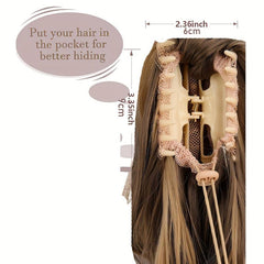 Curly Drawstring Claw Clip Ponytail Extension for Women