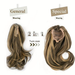 Curly Drawstring Claw Clip Ponytail Extension for Women