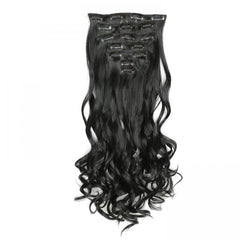 7pcs Clip-In Curly Wavy Hair Extensions 55-88cm Long