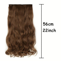 Long Wavy Curly Hair Extensions 5 Clips In Heat Resistant Hair Pieces