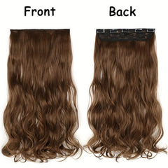 Long Wavy Curly Hair Extensions 5 Clips In Heat Resistant Hair Pieces
