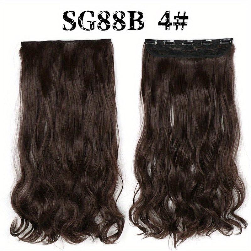 Long Wavy Curly Hair Extensions 5 Clips In Heat Resistant Hair Pieces