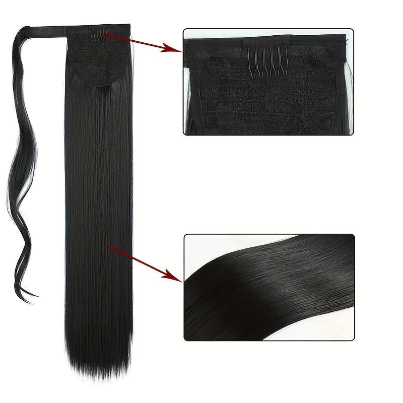 Natural Looking Human Hair Ponytail Hair Pieces for Women