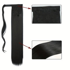 Natural Looking Human Hair Ponytail Hair Pieces for Women