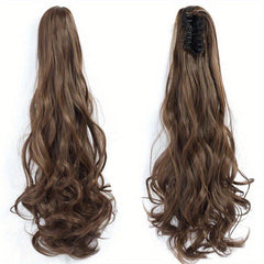 60 96 Cm Claw Clip In Ponytail Extensions Long Curly Wavy Ponytail