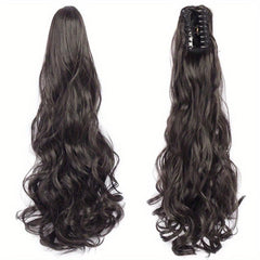 60 96 Cm Claw Clip In Ponytail Extensions Long Curly Wavy Ponytail