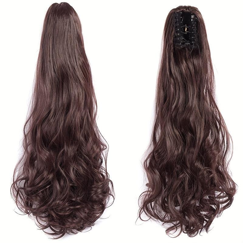 60 96 Cm Claw Clip In Ponytail Extensions Long Curly Wavy Ponytail