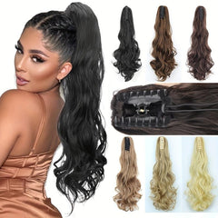 60 96 Cm Claw Clip In Ponytail Extensions Long Curly Wavy Ponytail