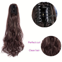 60 96 Cm Claw Clip In Ponytail Extensions Long Curly Wavy Ponytail