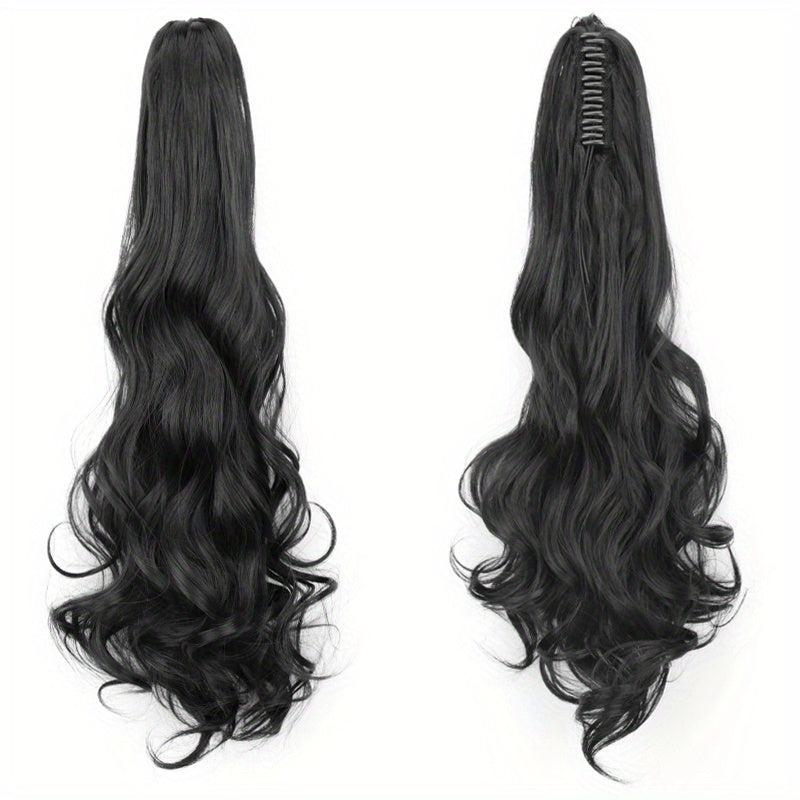 60 96 Cm Claw Clip In Ponytail Extensions Long Curly Wavy Ponytail