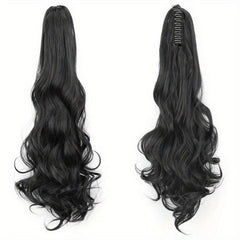 60 96 Cm Claw Clip In Ponytail Extensions Long Curly Wavy Ponytail