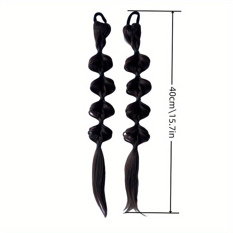 Long Bubble Ponytail Extensions Twist Braid Hair Extensions
