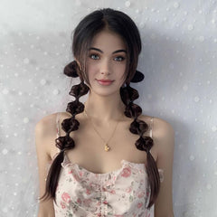 Long Bubble Ponytail Extensions Twist Braid Hair Extensions