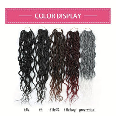 45-72 cm Wavy Senegalese Twist Crochet Hair Braids with Wavy Ends