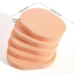 Gentle Exfoliating Facial Sponge Puff for Daily Cleansing - Reusable Pads