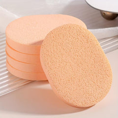 Gentle Exfoliating Facial Sponge Puff for Daily Cleansing - Reusable Pads