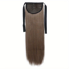 Long Straight Hair Wig Ponytail Extension Heat Resistant Fiber