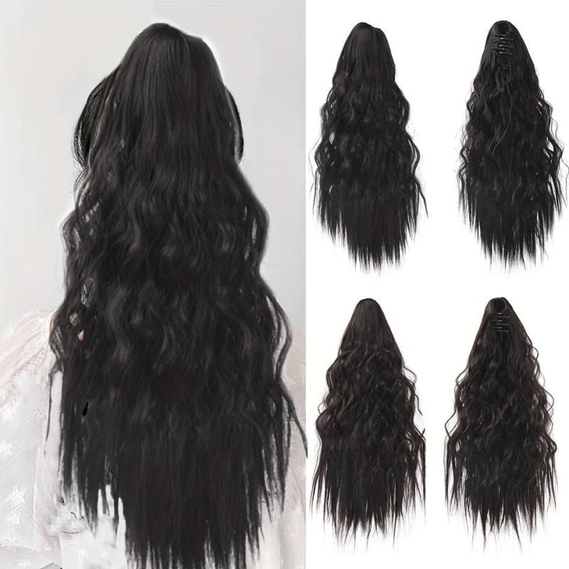 35 56 Cm Curly Wavy Ponytail Extensions Claw Clip In Hair Extensions for Women