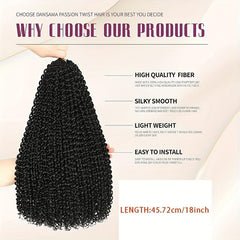 18 Inch 6 Pack Passion Twist Hair Extensions