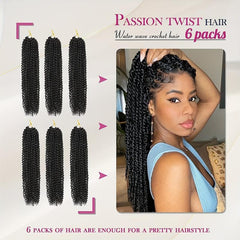 18 Inch 6 Pack Passion Twist Hair Extensions