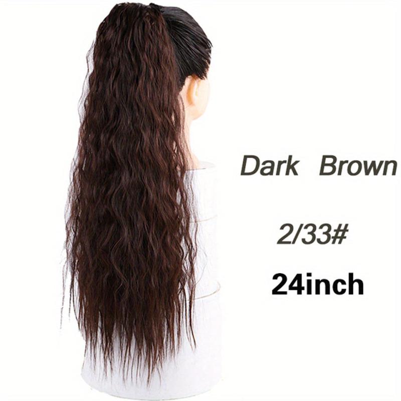 Long Curly Wavy Ponytail Hairpiece Wrap Around Hair Extensions