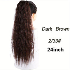 Long Curly Wavy Ponytail Hairpiece Wrap Around Hair Extensions