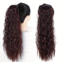 Long Curly Wavy Ponytail Hairpiece Wrap Around Hair Extensions
