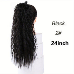 Long Curly Wavy Ponytail Hairpiece Wrap Around Hair Extensions