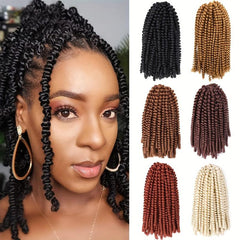 20 32 Cm Spring Twist Hair Fluffy Bomb Twist Crochet Braiding Hair Extensions