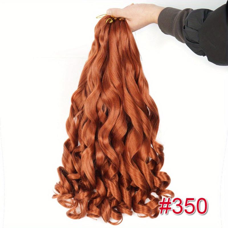 French Curly Braiding Hair Pre Stretched Loose Wave Synthetic
