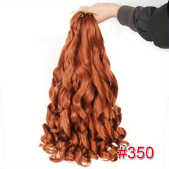 French Curly Braiding Hair Pre Stretched Loose Wave Synthetic