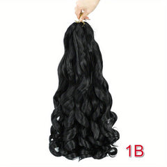 French Curly Braiding Hair Pre Stretched Loose Wave Synthetic