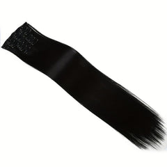 6pcs Straight Hair Extensions Clip In Seamless Hair Pieces