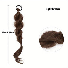 Braided Bubble Ponytail Hair Extensions Elastic Hair Rope